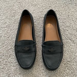 Coach Black Flats